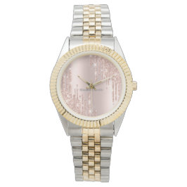 Elegant gouden roos watch horloge