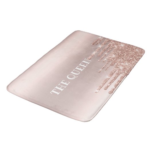 Elegant gouden roze en glanzende gliters badmat (Gekanteld)