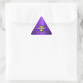 Elegant Gouden Schild Golf Monogram Ontwerp Sticker (Tas)