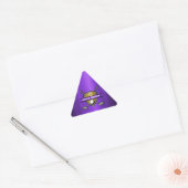 Elegant Gouden Schild Golf Monogram Ontwerp Sticker (Envelop)