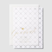 Elegant gouden script afstuderen petten afstuderen vellum uitnodigingen (Offset (Uitnodiging))