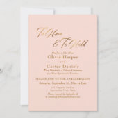 Elegant gouden script om te hebben & om ontvangst  kaart (Voorkant)