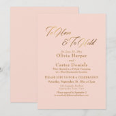 Elegant gouden script om te hebben & om ontvangst  kaart (Voorkant / Achterkant)