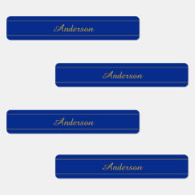 Elegant gouden script op de blauwe achtergrond van