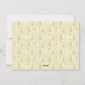 Elegant gouden script vrolijke kerstfotokaart feestdagenkaart (Achterkant)