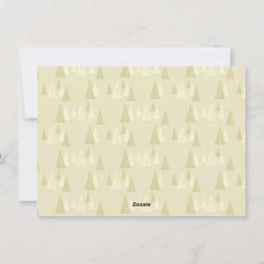 Elegant gouden script vrolijke kerstfotokaart feestdagenkaart (Achterkant)