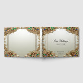 Elegant gouden sierlijk gastenboek (Volledig)