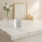 Elegant Gouden Sneeuw Wereldbol Kerst Mok