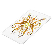 Elegant Gouden Stam Masker Abstract Design Magneet (Linkerzijde)