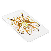 Elegant Gouden Stam Masker Abstract Design Magneet (Rechterzijde)