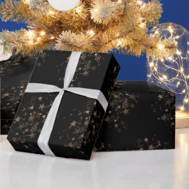Elegant Gouden Ster Feestdag Nieuwjaar Cadeaus Cadeaupapier