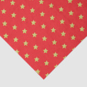 Elegant gouden ster patroon Kerstmis Tissuepapier (Detail)