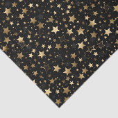 Elegant gouden ster tegelpatroon tissuepapier (Detail)