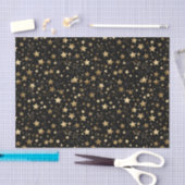 Elegant gouden ster tegelpatroon tissuepapier (Craft)