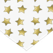 Elegant gouden sterren wit patroon korte tafelloper (Hoek)