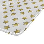 Elegant gouden sterren wit patroon snijplank (Hoek)