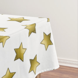 Elegant gouden sterren wit patroon tafelkleed