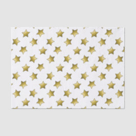Elegant gouden sterren wit patroon tissuepapier