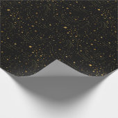 Elegant gouden Sterrennacht inpakpapier (Hoek)