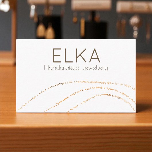 Elegant gouden Stippen Designer Visitekaartje