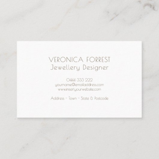 Elegant gouden Stippen Designer Visitekaartje (Achterkant)