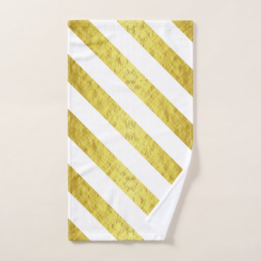 Elegant gouden strepen patroon bad handdoek (Handdoek)