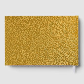 Elegant gouden textuur 9" x 6" gastenboek (Achterkant)