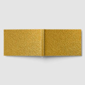 Elegant gouden textuur 9" x 6" gastenboek (Volledig)