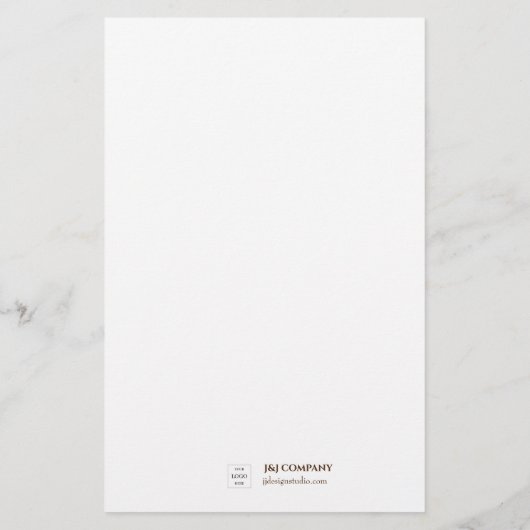 Elegant Gouden Textuur Bruin Lijst Briefpapier (Achterkant)