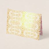 Elegant gouden traditioneel Noordse Fair Isle-patr Folie Kaarten (Voorkant)