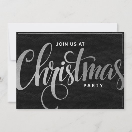 Elegant gouden trendy script feestelijke party kaart (Voorkant)