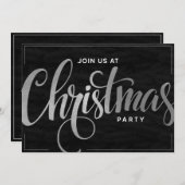 Elegant gouden trendy script feestelijke party kaart (Voorkant / Achterkant)