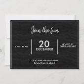 Elegant gouden trendy script vakantiefeest kaart (Achterkant)