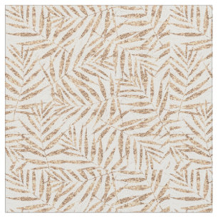 Elegant gouden tropisch palmbladenontwerp stof