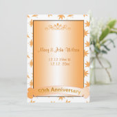 Elegant gouden uitnodigingen ter gelegenheid van d (Staand voorkant)