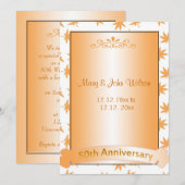 Elegant gouden uitnodigingen ter gelegenheid van d (Voorkant / Achterkant)