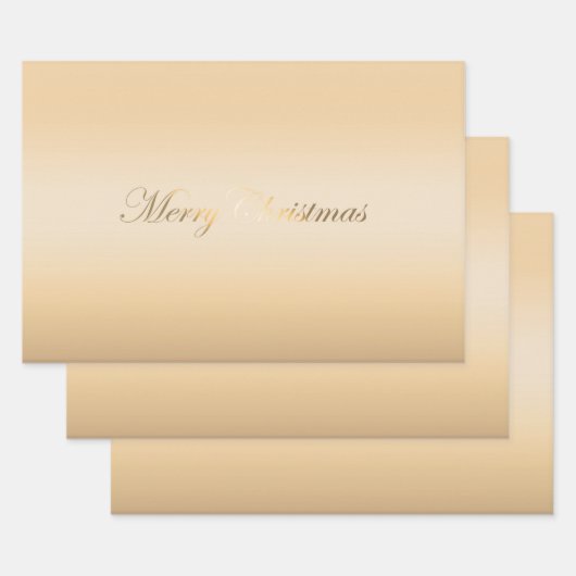 Elegant gouden vakantiepapier inpakpapier vel (Set)