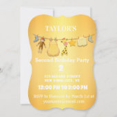 Elegant gouden verjaardagsuitnodiging kaart (Voorkant)