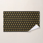 Elegant gouden vlinder patroon bad handdoek (Handdoek)