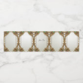 Elegant gouden waterflesetiket waterfles etiket (Enkel label)