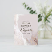 Elegant gouden Waterverf Vrijgezellenfeest Uitnodiging Briefkaart (Staand voorkant)