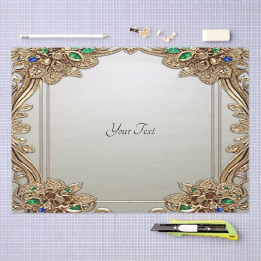 Elegant gouden weefselpapier tissuepapier (Craft)