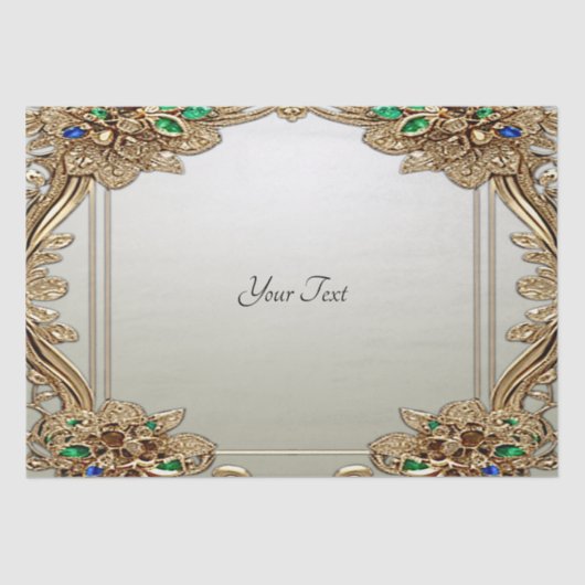 Elegant gouden weefselpapier tissuepapier (Voorkant)