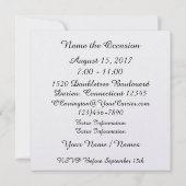 Elegant gouden Western Fifty Invitation Kaart (Achterkant)