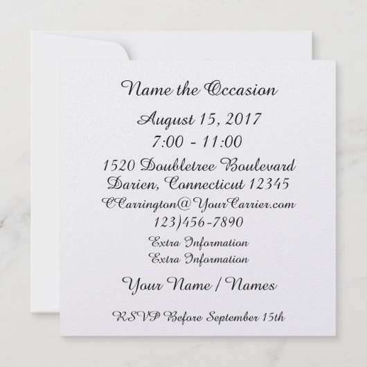 Elegant gouden Western Fifty Invitation Kaart (Achterkant)