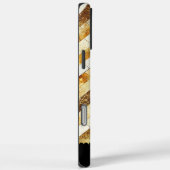 Elegant gouden zigzagpatroon op gepolijst oppervla Case-Mate iPhone case (Achterkant / Rechts)