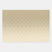 Elegant gouden zilver- en roos goudpokken inpakpapier vel (Voorkant 2)