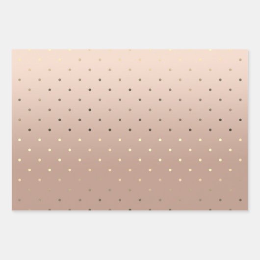 Elegant gouden zilver- en roos goudpokken inpakpapier vel (Voorkant)