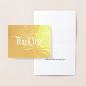 Elegant goudfolie Dank u Folie Kaart (Display)