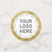 Elegant goudfolie Uw Logo of Afbeelding Confetti (Kleine voorkant)